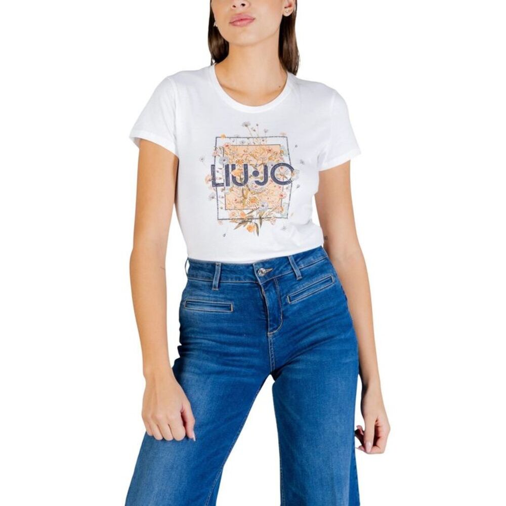 Liu Jo Beige Cotton Women's T-Shirt